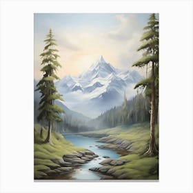 Mountain Scene Canvas Print