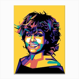 Tina Turner WPAP Canvas Print