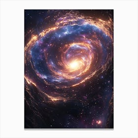 Spiral Galaxy In Space 7 Canvas Print