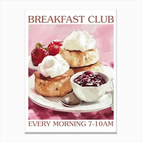 Breakfast Club Scones 4 Canvas Print