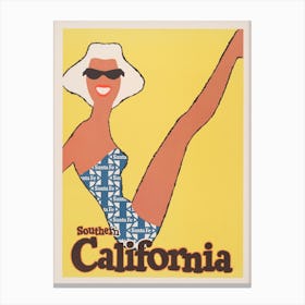 Sante Fe California Vintage Travel Poster Canvas Print