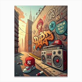 Graffiti Street Art Canvas Print