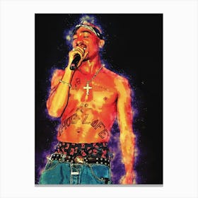 Spirit Of Tupac Shakur Canvas Print