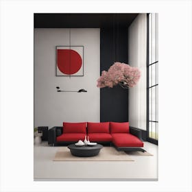 Asian Living Room Canvas Print