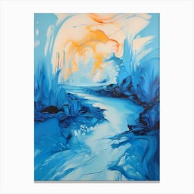 Abstract Of A River Canvas Print