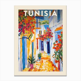 Sousse Tunisia 2 Fauvist Painting Travel Poster Canvas Print