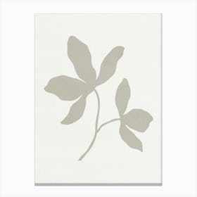 Minimalist Leaf 03 Canvas Print