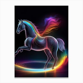 Rainbow Horse 13 Canvas Print
