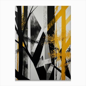 Abstract Painting, Yellow And Black Lienzos