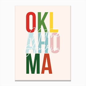 Oklahoma Native America Color Canvas Print