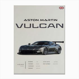 Aston Martin Vulcan Car Canvas Print