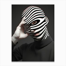 Man With A Mask Canvas Print