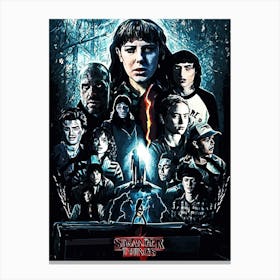 Stranger Things Poster movie 3 Canvas Print