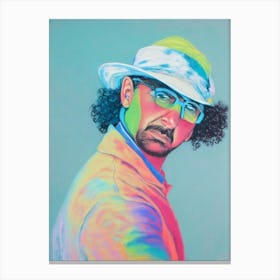 Andrés Calamaro Colourful Illustration Canvas Print