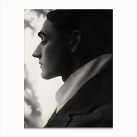 Man In Profile Canvas Print