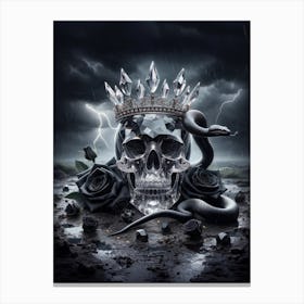 Luxury Skull Enigma 3 Canvas Print