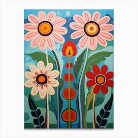 Flower Motif Painting Cosmos 1 Canvas Print