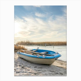 Paddle Boat On The Beach Canvas Print