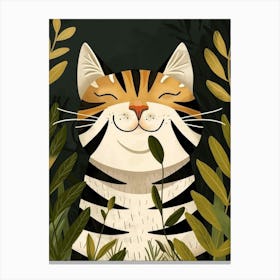 Striped Cat 15 Canvas Print