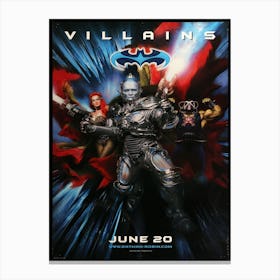 Robin Villains Artwork 1 Canvas Print