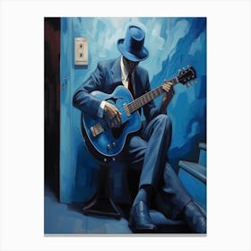 Blues Soul Series 12 - Blues Man Canvas Print