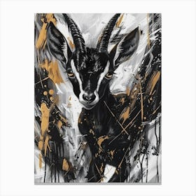 Black Antelope Canvas Print