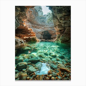 Caves In Greece 2 Canvas Print