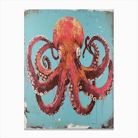 Vintage Photo Style Octopus 2 Canvas Print