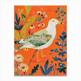 Spring Birds Seagull 5 Canvas Print
