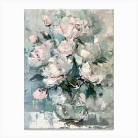 A World Of Flowers Peonies 4 Painting Canvas Print