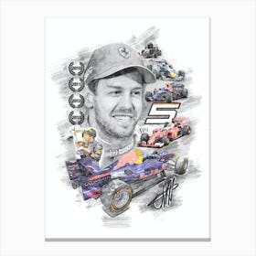 Sebastian Vettel Canvas Print