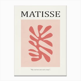 Inspired by Matisse - Red Flower 02 Canvas Print