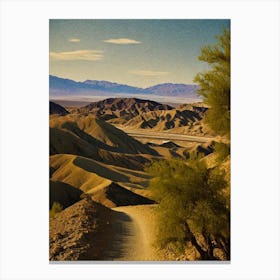 Death Valley National Park 2 United States Of America Vintage Poster Canvas Print