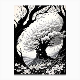 Tree In The Forest Canvas Print