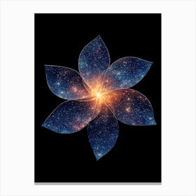 Galaxy Flower Canvas Print