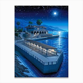 Night At The Pier Canvas Print