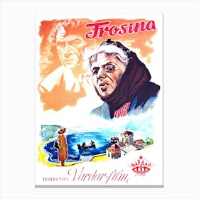 Frosina, Yugoslavia, Movie Poster Canvas Print