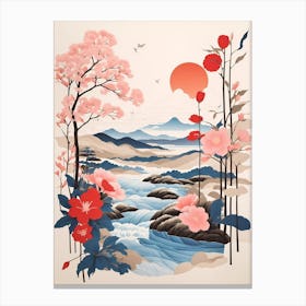 Asian Landscape Painting Canvas Print