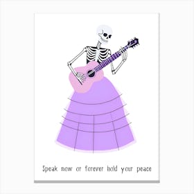 Speak Now - Taylor Swift Halloween punny poster Canvas Print