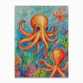 Octopus 64 Canvas Print