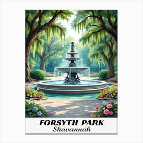 Forsyth Park Canvas Print