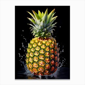 Pineapple Watercolor Trending Intricate Details Canvas Print