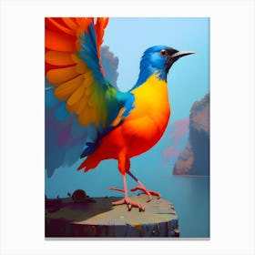 Bird Of Paradise ~ Reimagined 1 Canvas Print