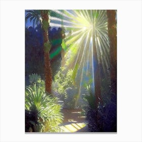 Marrakech Botanical Garden, Morocco Classic Painting Canvas Print