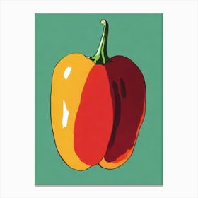 Anaheim Pepper Bold Graphic vegetable Canvas Print