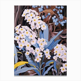Forget Me Not 6 Flower Painting Canvas Print