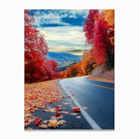 Autumn Road 1 Canvas Print