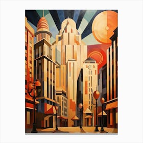 Takism Square Meydan Pixel Art 11 Canvas Print