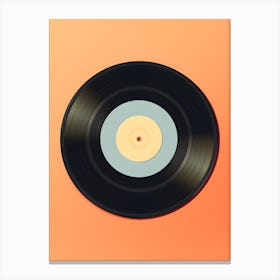 Minimal Vinyl Record Canvas Print