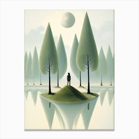 Man On An Island Canvas Print